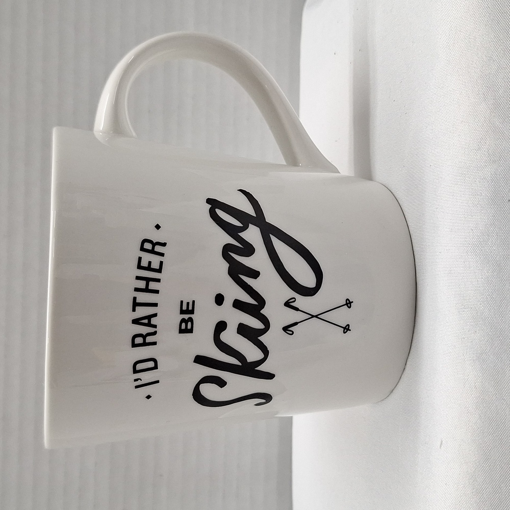 🛍2/$15🛍 #ABL Indigo I'd rather be sking coffee mug